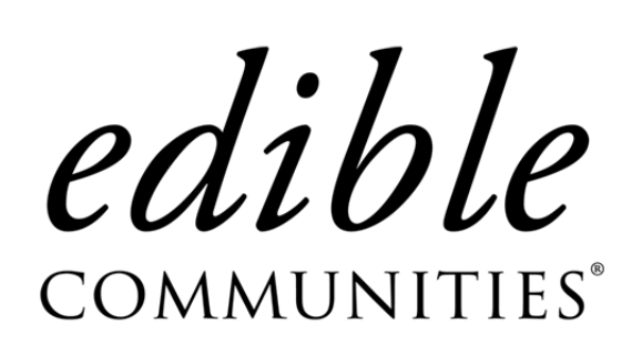 Edible communities logo text.